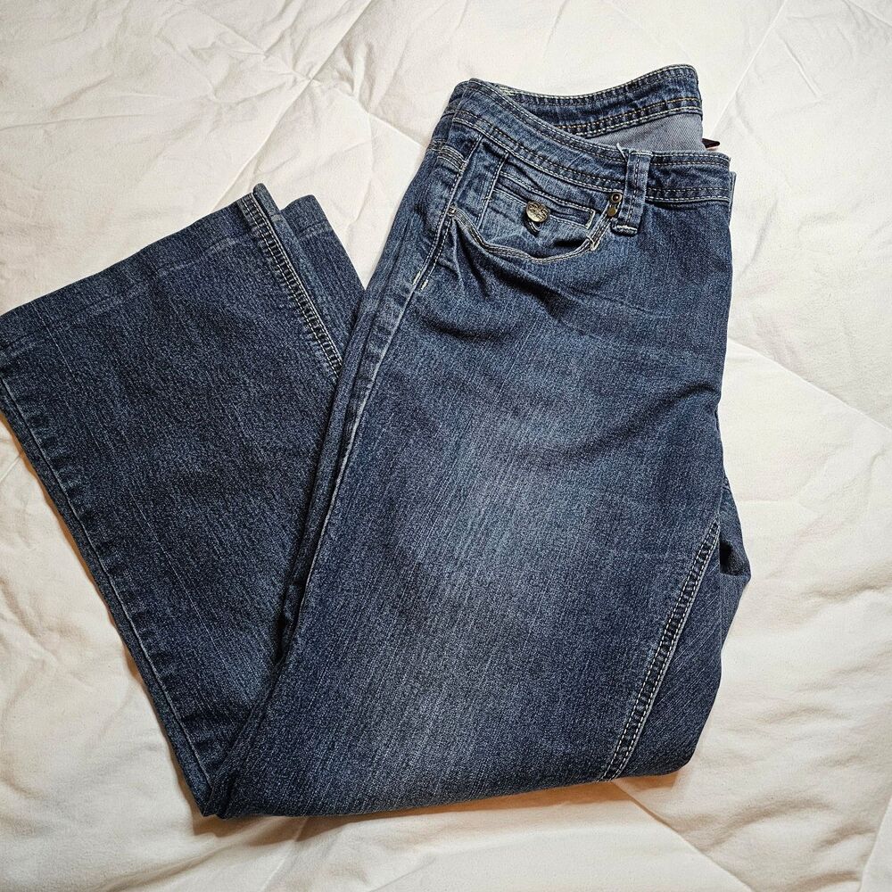 JW Style Women’s Dark Wash Jeans Size 10 Stretch Denim Excellent Condition